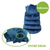 Oboustranná bunda VELTEEN modrá 25 cm - Upadený druk - %