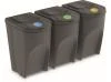 Prosperplast Odpadkový koš SORTIBOX 3 x 35 l šedý Prosperplast Odpadkový koš SORTIBOX 3 x 35 l šedý