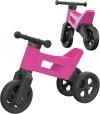 Odrážedlo Funny Wheels 2v1 dětské odstrkovadlo tříkolka / 2 kola RŮŽOVÉ plast