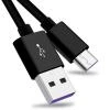 Kabel PremiumCord USB 2.0 - USB-C M/M super rychlé nabíjení 5A, 1m, černý