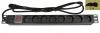 Rozvodný panel 8x230V-IEC320 C14, ČSN,vypínač s kontrolkou, rack 19[39] 1U, kabel 1,8m