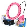 ONE FITNESS Sada masážní hula hoop OHA02 se závažím a zeštíhlujícího pásu BR160 růžová ONE FITNESS Sada masážní hula hoop OHA02 se závažím a zeštíhlujícího pásu BR160 růžová
