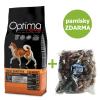 OPTIMAnova Dog Adult Sensitive Salmon Potato GF 12 kg + Pamlsek Caterpillar with meat 2 kg ZDARMA