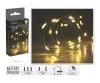Osvětlení vánoční 1,95m 40LED teplá BÍ, drát, s časovačem, IP44 (VÝPRODEJ)