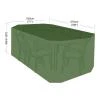 Mat Plachta krycí na set 6 židlí+obdél.stůl 270x180x89cm, PE 90g/m2