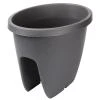 Plastkon Balconia OVI balkónový květináč antracitová Plastkon Balconia OVI balkónový květináč antracitová