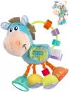 Playgro Baby oslík modrý chrastítko textilní se zrcátkem pro miminko