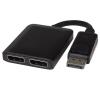 PremiumCord adaptér DisplayPort - 2x DisplayPort, MST,rozšíření+zrcadlení+2 obrazy, 4K*2K
