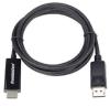 PremiumCord DisplayPort 1.2 na HDMI 2.0 kabel pro rozlišení 4Kx2K@60Hz, 1m