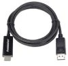 PremiumCord DisplayPort 1.2 na HDMI 2.0 kabel pro rozlišení 4Kx2K@60Hz, 1m