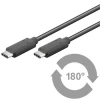 PremiumCord Kabel USB 3.1 konektor C/male - USB 3.1 konektor C/male, 0,5m