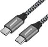 PremiumCord Kabel USB 3.2 Gen 1 USB-C male - USB-C male, bavlněný oplet, 0,5m PremiumCord Kabel USB 3.2 Gen 1 USB-C male - USB-C male, bavlněný oplet, 0,5m