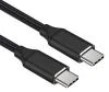 PremiumCord Kabel USB-C M/M, 240W 480Mbps černý bavlněný oplet, 1,5m PremiumCord Kabel USB-C M/M, 240W 480Mbps černý bavlněný oplet, 1,5m