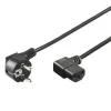 PremiumCord napájecí kabel 240V, délka 5m CEE7 pravoúhlý/IEC C13 pravoúhlý PremiumCord napájecí kabel 240V, délka 5m CEE7 pravoúhlý/IEC C13 pravoúhlý