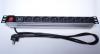 PremiumCord PDU 19[34] 1U, 8x230V, 2m kabel, vypínač, přepěťová ochrana