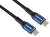 PremiumCord USB-C kabel ( USB 3.2 GEN 2x2, 5A, 100W, 20Gbit/s ) 1m, bavlněný oplet, černý PremiumCord USB-C kabel ( USB 3.2 GEN 2x2, 5A, 100W, 20Gbit/s ) 1m, bavlněný oplet, černý