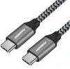 PremiumCord USB-C kabel ( USB 3.2 GEN 2x2, 5A, 100W, 20Gbit/s ) 2m, bavlněný oplet PremiumCord USB-C kabel ( USB 3.2 GEN 2x2, 5A, 100W, 20Gbit/s ) 2m, bavlněný oplet