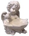 Prodex Anděl s listem a ptáčkem velký 25 x 21 cm Prodex Anděl s listem a ptáčkem velký 25 x 21 cm