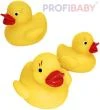 Profibaby Baby kačenka malá pískací 6cm set 3ks do vany pro miminko Profibaby Baby kačenka malá pískací 6cm set 3ks do vany pro miminko