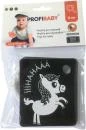 Profibaby Kartičky kontrastní černobílé set 9ks zvířátka s klipem pro miminko