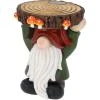 Progarden Stojan na květináč trpaslík s LED osvětlením 28 × 24 × 23,5 cm zelený
