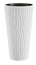 Prosperplast Květináč SANDY SLIM bílý 29,7 cm