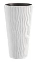 Prosperplast Květináč SANDY SLIM bílý 29,7 cm Prosperplast Květináč SANDY SLIM bílý 29,7 cm