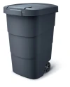 Prosperplast Wheeler 95 l antracit, černé víko popelnice