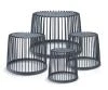 Prosperplast Set 4 univerzálních košů CLUBO antracit Prosperplast Set 4 univerzálních košů CLUBO antracit