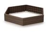 Prosperplast BASE WOODY hnědý 148 cm vyvýšený záhon