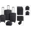 Proworld Sada cestovních kufrů 4 ks černá Proworld Sada cestovních kufrů 4 ks černá