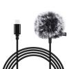 Puluz Klopový jack mikrofon s klipem 1,5m USB-C PU425 Puluz Klopový jack mikrofon s klipem 1,5m USB-C PU425