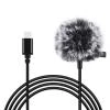 Puluz Klopový jack mikrofon s klipem 1,5m USB-C PU425 Puluz Klopový jack mikrofon s klipem 1,5m USB-C PU425