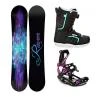 Raven Aura snowboard + Raven Fastec FT360 black/fuchsia vázání + Raven Diva MOZ black/mint boty Raven Aura snowboard + Raven Fastec FT360 black/fuchsia vázání + Raven Diva MOZ black/mint boty