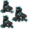 Raven Helixi Black/Mint 3v1 dětské kolečkové brusle - Led kolečka