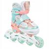 Raven Isla ORANGE/MINT dětské kolečkové brusle - svítící kola LED POUZE EU 34-37 (VÝPRODEJ)