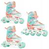 Raven Isla Orange/Mint dětské kolečkové brusle 3v1 - Led kola