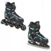 Raven Pulse black/cyan dětské brusle 2v1 POUZE EU 37-40, pánský (hokejový) (VÝPRODEJ)