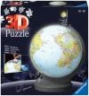 Ravensburger Puzzleball 3D Globus skládačka 548 dílků na baterie Světlo LED Ravensburger Puzzleball 3D Globus skládačka 548 dílků na baterie Světlo LED