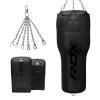 RDX Tvarovaný Angle Punch Bag boxovací pytel 3v1, rukavice, otočný řetěz, plněný, černý RDX Tvarovaný Angle Punch Bag boxovací pytel 3v1, rukavice, otočný řetěz, plněný, černý