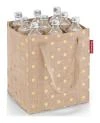 Reisenthel Bottlebag Metallic Dots hnědá taška na lahve