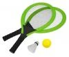 Rulyt Set na plážové hry tenis/badminton 2xraketa, soft miček, badm. Košík, zelená Rulyt Set na plážové hry tenis/badminton 2xraketa, soft miček, badm. Košík, zelená