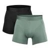 Salming 2-Pack Bamboo Boxer Black / Green Salming 2-Pack Bamboo Boxer Black / Green