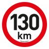 Samolepka omezení rychlosti 130 km/h reflexní (200 mm)