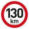 Samolepka omezení rychlosti 130 km/h reflexní (200 mm) Samolepka omezení rychlosti 130 km/h reflexní (200 mm)