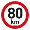 Samolepka omezení rychlosti 80 km/h reflexní (200 mm) Samolepka omezení rychlosti 80 km/h reflexní (200 mm)