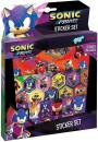 Samolepky s pozadím ježek Sonic set 3 archy dárkový box Samolepky s pozadím ježek Sonic set 3 archy dárkový box