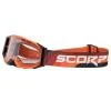 Scorpion E24 oranžovo-černé motokrosové brýle s čirým plexi Scorpion E24 oranžovo-černé motokrosové brýle s čirým plexi