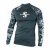 Scubapro Pánské lycrové triko RASHGUARD GRAPHITE UPF50, dlouhý rukáv