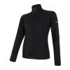 Sensor Merino Upper Celozip Černá dámská mikina